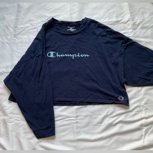 Champion cropped long sleeve size medium